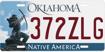 OK license plate 372ZLG