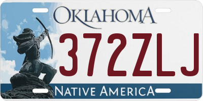 OK license plate 372ZLJ