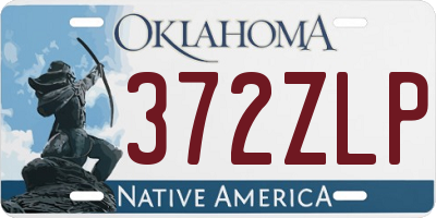 OK license plate 372ZLP