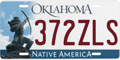 OK license plate 372ZLS
