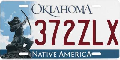 OK license plate 372ZLX