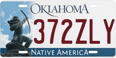 OK license plate 372ZLY