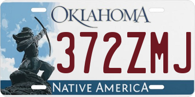 OK license plate 372ZMJ