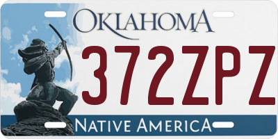 OK license plate 372ZPZ