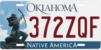 OK license plate 372ZQF