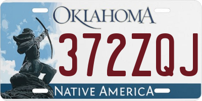 OK license plate 372ZQJ