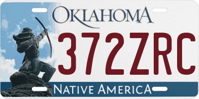OK license plate 372ZRC