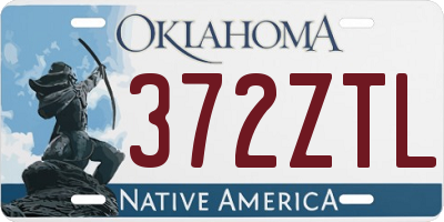 OK license plate 372ZTL