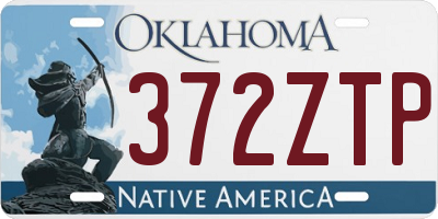 OK license plate 372ZTP