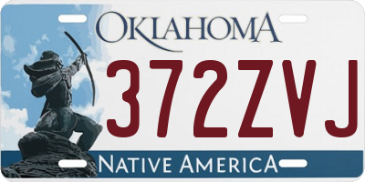 OK license plate 372ZVJ