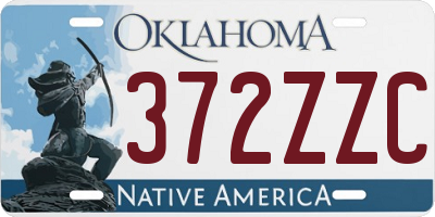 OK license plate 372ZZC