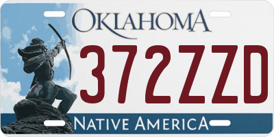 OK license plate 372ZZD