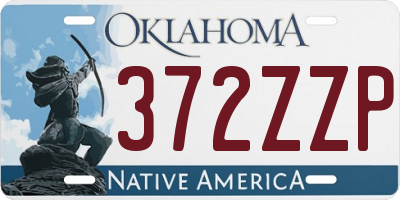 OK license plate 372ZZP