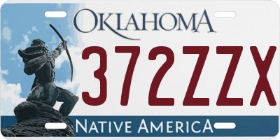 OK license plate 372ZZX