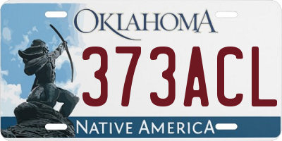 OK license plate 373ACL