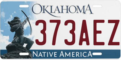 OK license plate 373AEZ