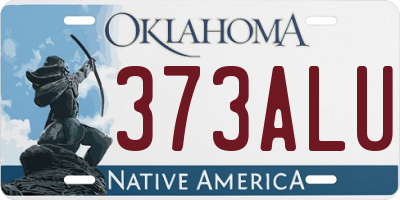 OK license plate 373ALU