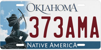 OK license plate 373AMA