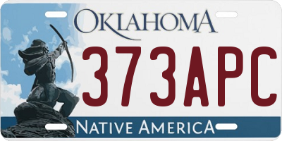OK license plate 373APC