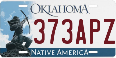 OK license plate 373APZ