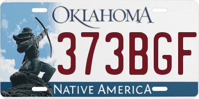 OK license plate 373BGF