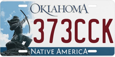 OK license plate 373CCK