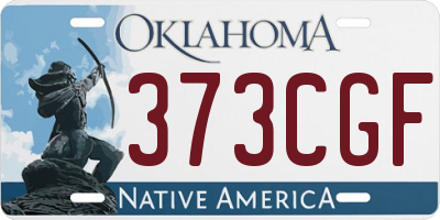 OK license plate 373CGF