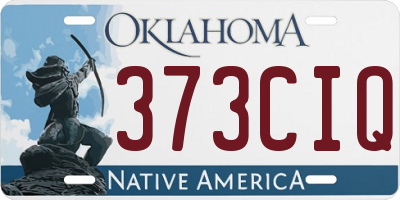 OK license plate 373CIQ