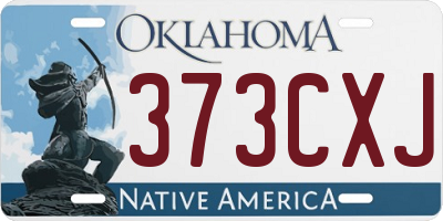 OK license plate 373CXJ