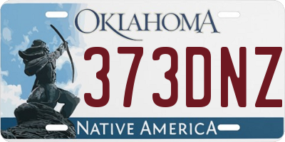 OK license plate 373DNZ