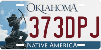 OK license plate 373DPJ