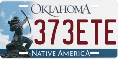 OK license plate 373ETE
