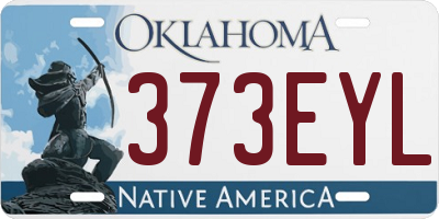 OK license plate 373EYL