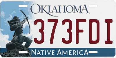 OK license plate 373FDI