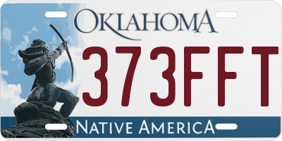 OK license plate 373FFT