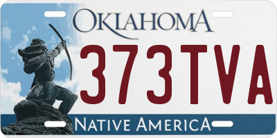 OK license plate 373TVA