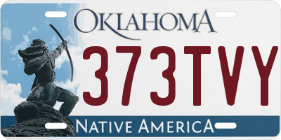 OK license plate 373TVY