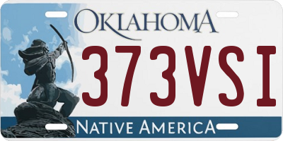 OK license plate 373VSI