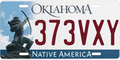 OK license plate 373VXY