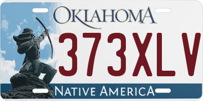 OK license plate 373XLV