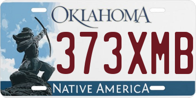 OK license plate 373XMB