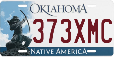 OK license plate 373XMC