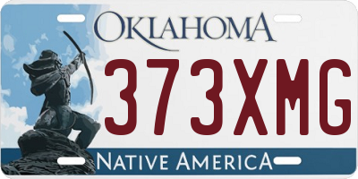 OK license plate 373XMG
