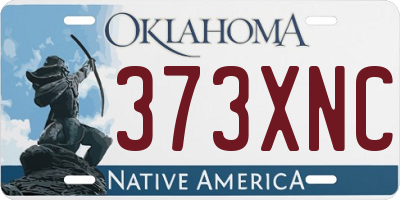 OK license plate 373XNC