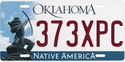 OK license plate 373XPC