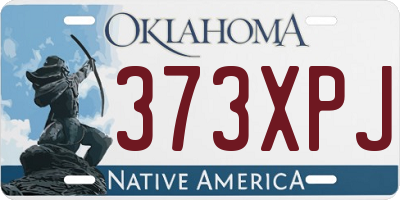 OK license plate 373XPJ