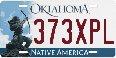OK license plate 373XPL