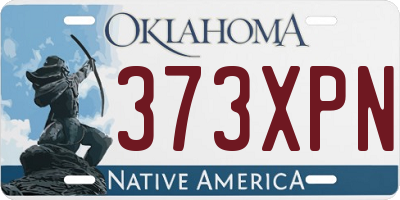OK license plate 373XPN