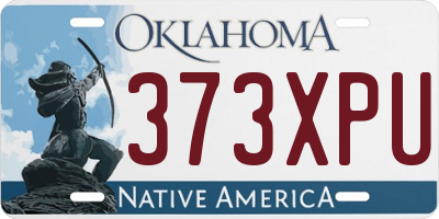 OK license plate 373XPU