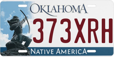 OK license plate 373XRH